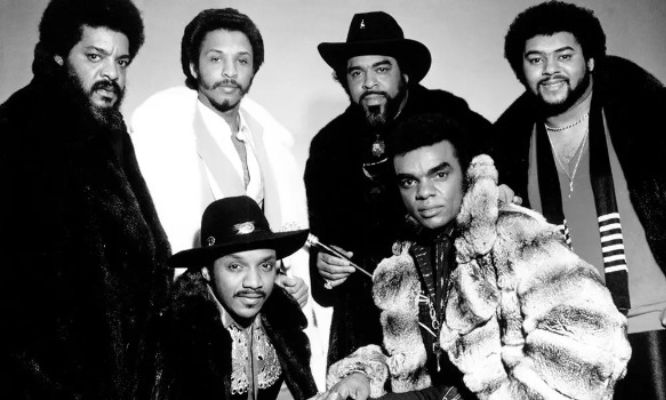 Ronald Isley with his  five brothers, Ernie Isley, Rudolph Isley, Marvin Isley, Vernon Isley, and  O'Kelly Isley, Jr. 